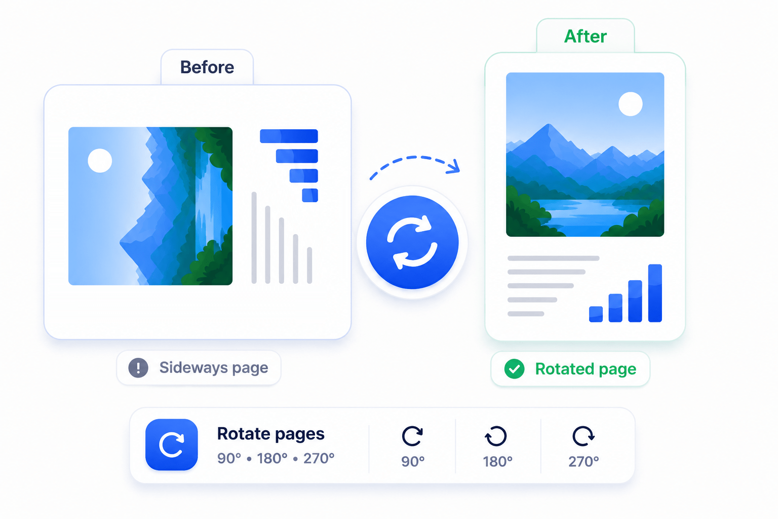 Rotate PDF Illustration