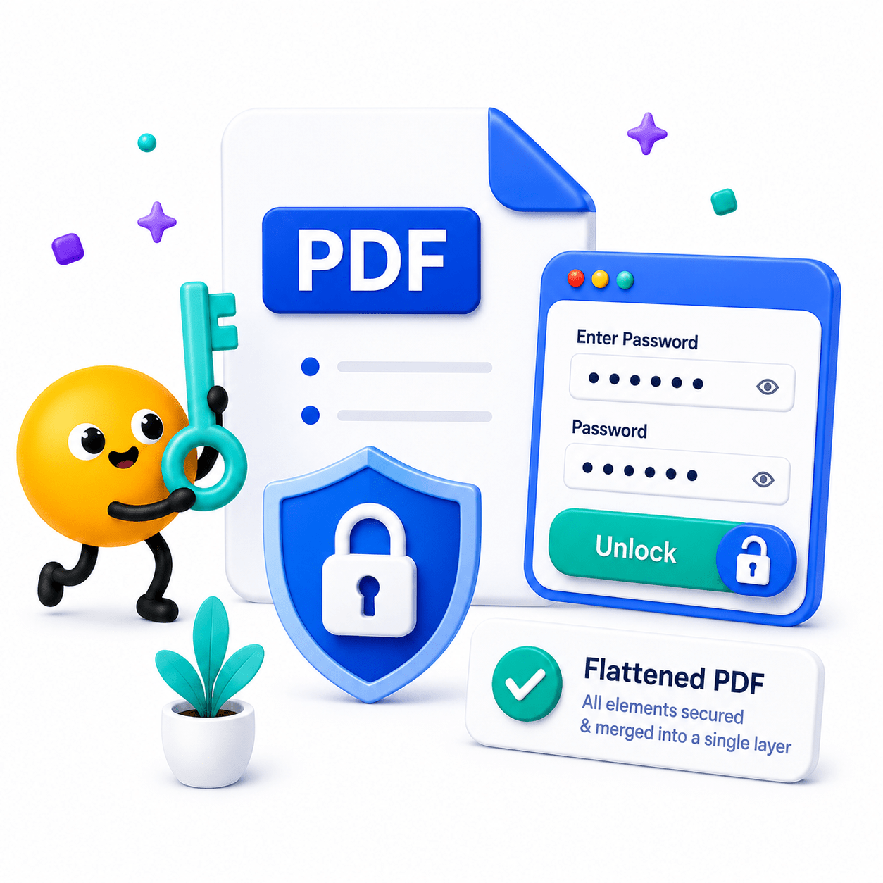 Unlock PDF Illustration
